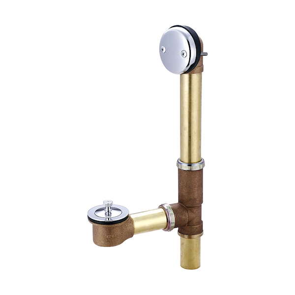 Central Brass Multi-Tub Centralift Lift And Turn Drain, Polished Chrome, Weight: 5.63 1645-17 - main
